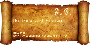Hellenbrand Vivien névjegykártya